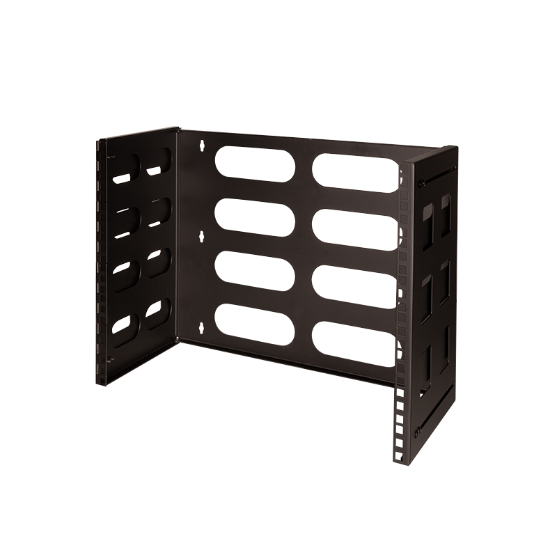 19" Wall mount bracket 8 U, black