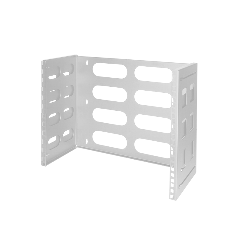 19" Wall mount bracket 8 U, light grey