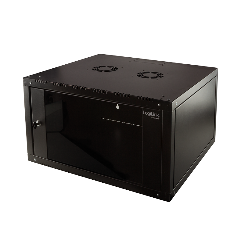 LogiLink Canovate - Væg-rackskab - 9U 600x560mm - sort