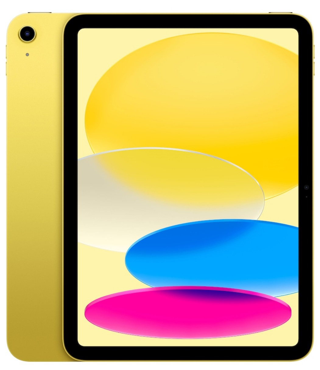 iPad 10,9" (2022) 64 GB WiFi (gul) — produktfoto