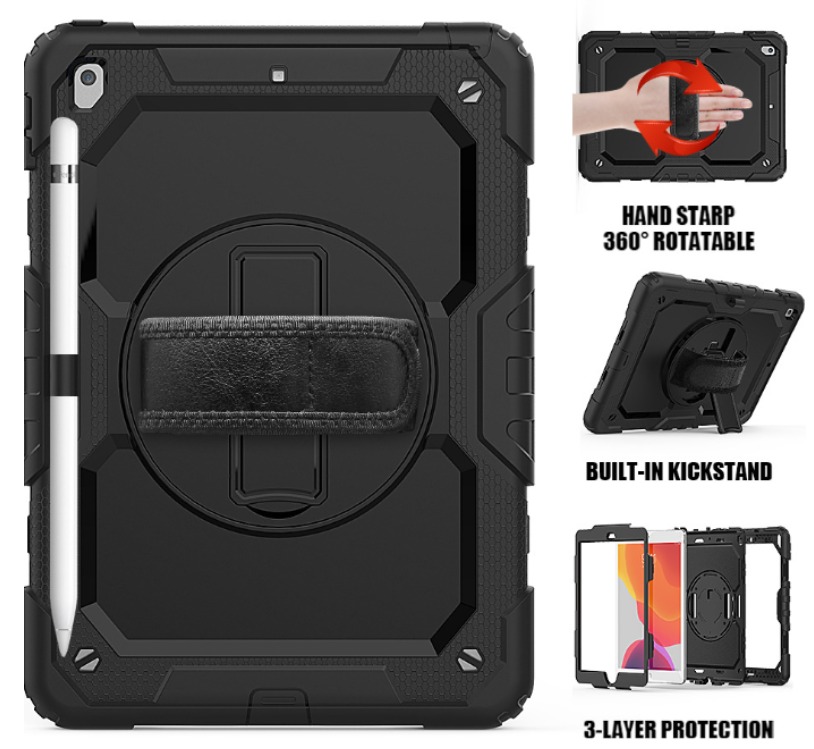 Robust cover til iPad 10,2 - Sort