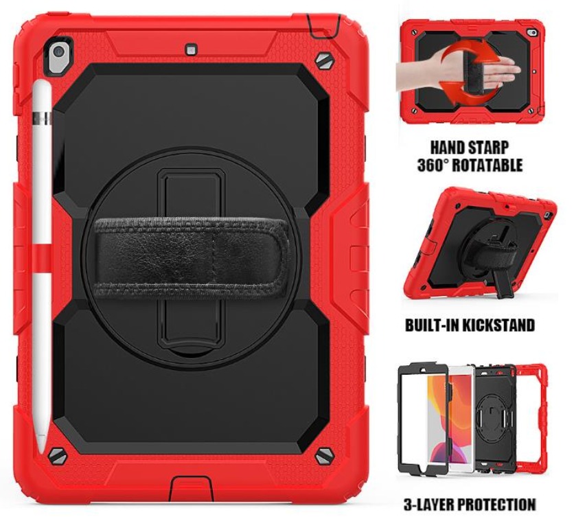 Robust cover til iPad 10,2 - Rød