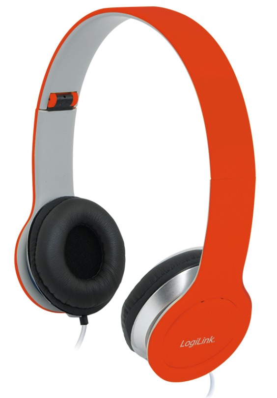 Stereo high quality headset, red