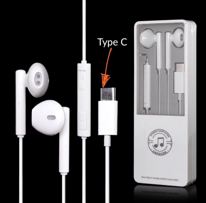 USB-C Headset Stereo Hvid