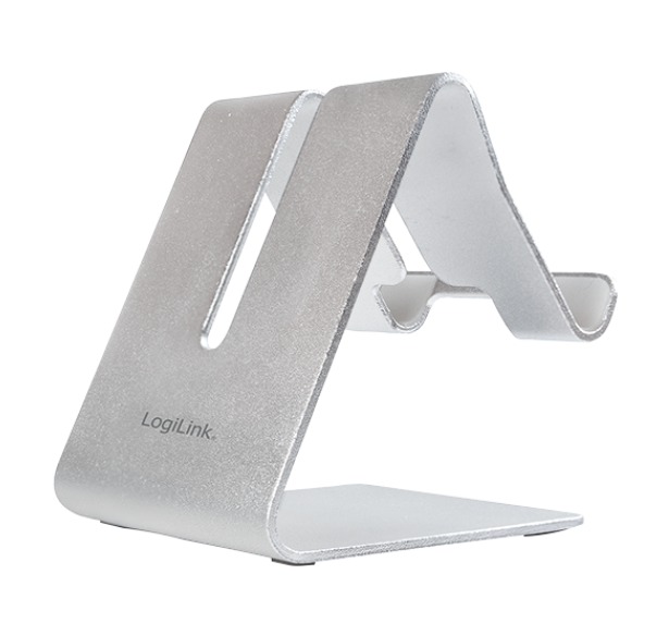 Smartphone and tablet stand, aluminum