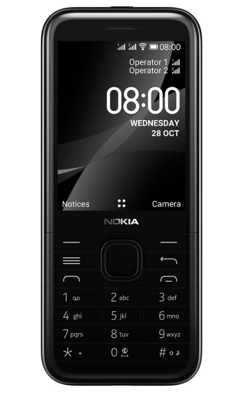 Nokia 8000 4G - Onyx Black