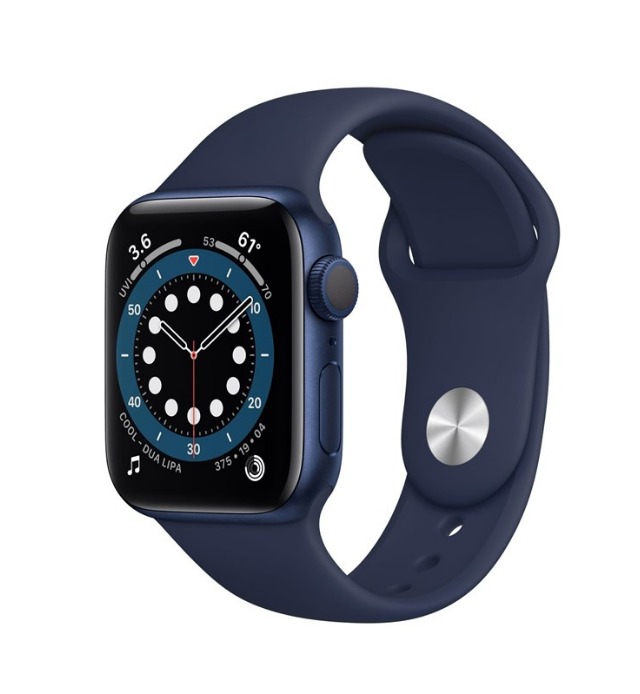 Apple Watch Series 6 GPS 40mm Blue Aluminium Case with Deep Navy Sport Band