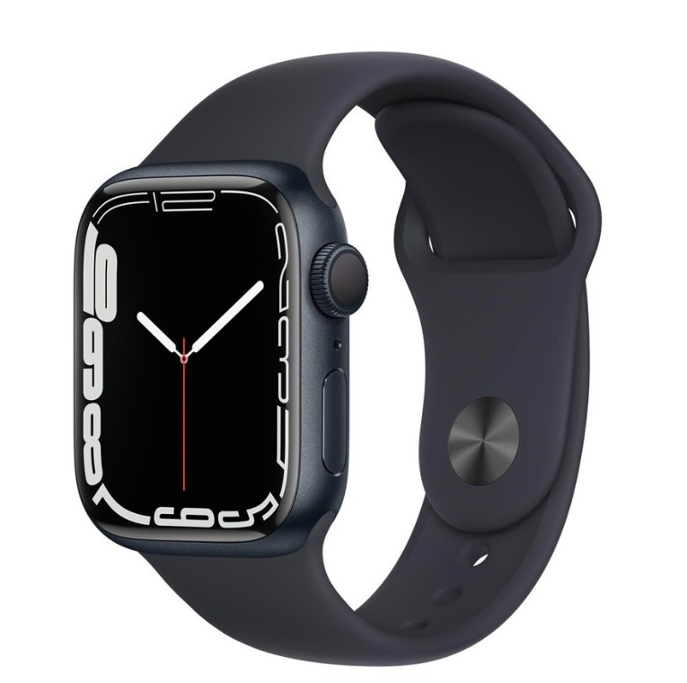 Apple Watch Series 7 GPS 41mm Midnight Aluminium Case with Midnight Sport Band
