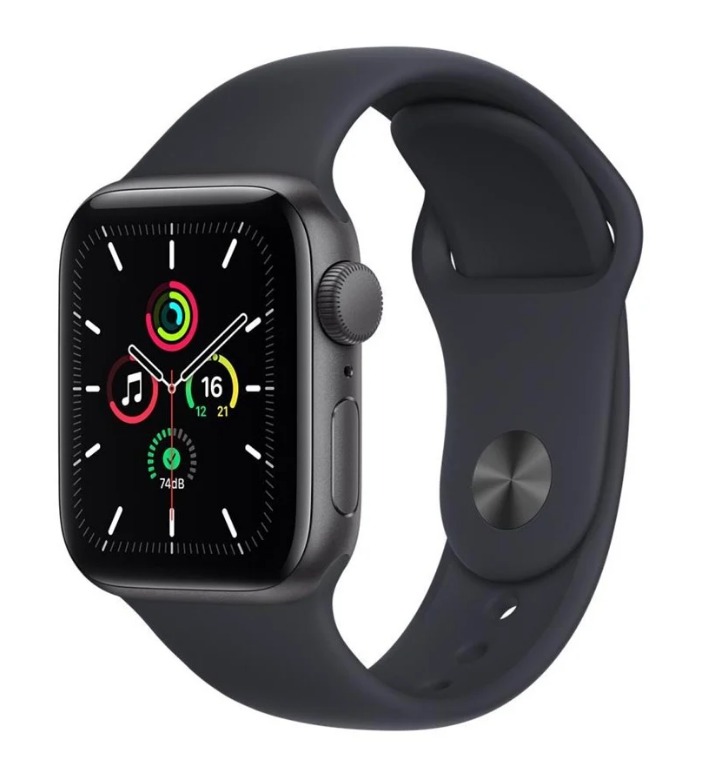 Apple Watch SE GPS 40mm Space Grey Aluminium Case with Midnight Sport Band - Regular