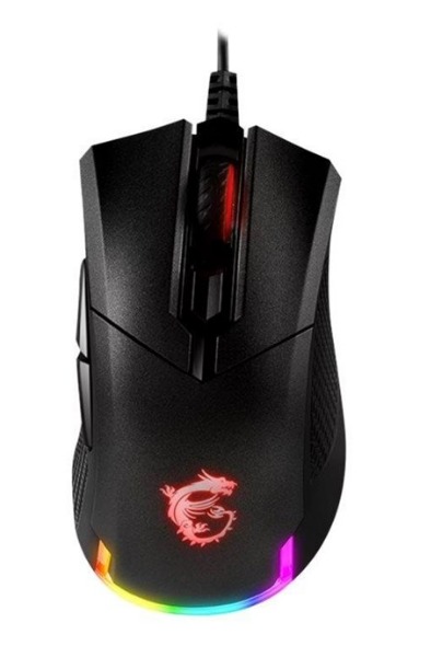 MSI Clutch GM50 - Gaming Mus - Optisk - 6 knapper - Sort med RGB lys
