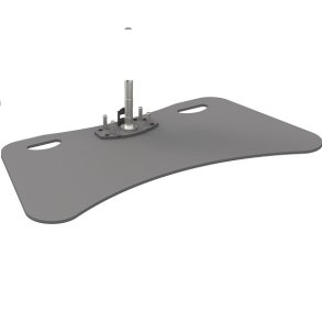 Base plate up to 65 inch, max. 60 kg, single construction (with pin)