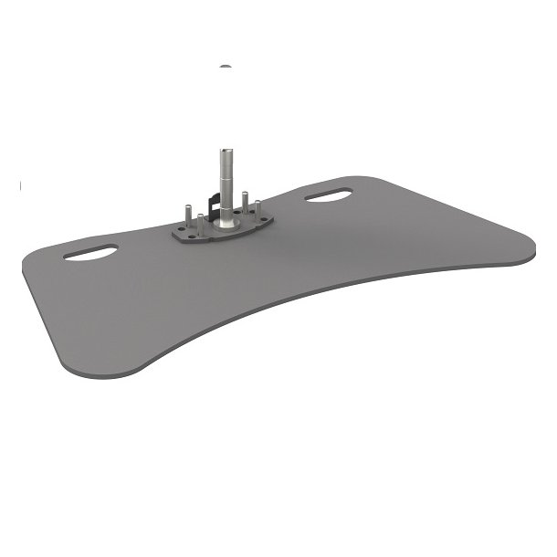 Base plate up to 65 inch, max. 60 kg, single construction (with pin)