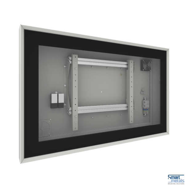 Flat panel outdoor housing for 46-49 inch monitor