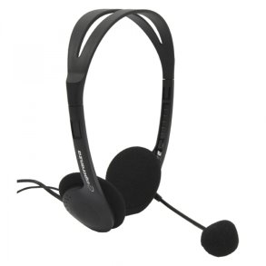 Esperanza headset med mikrofon - 2 m kabel - 2 x Mini Jack
