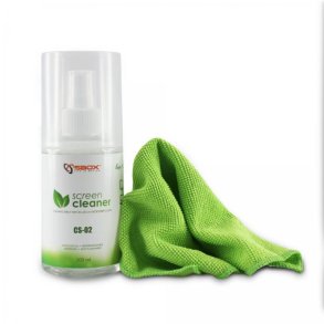 SBox Screen Cleaner - 200 ml med klud