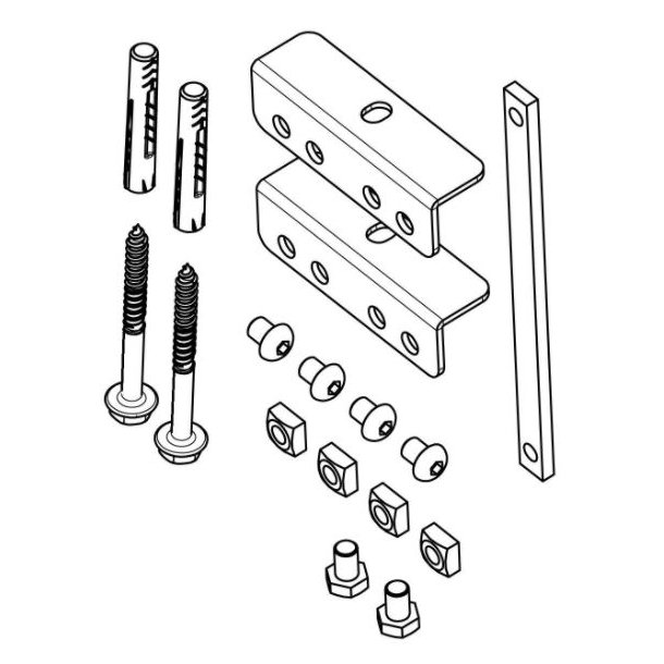 PFA 9126 PFB 34XX BRACKET KIT - BLACK