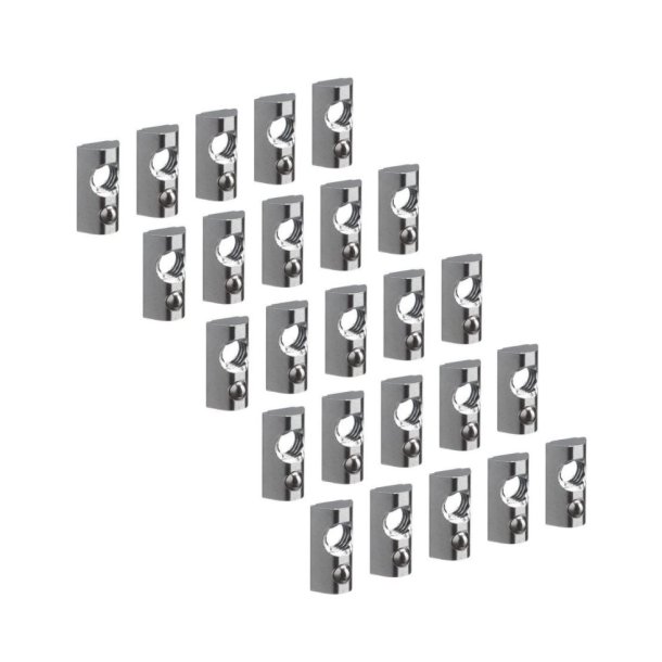 PFA 9149 T-SLOT NUTS, 25 PIECES - BLACK