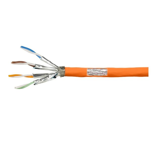 LogiLink Installation cable PrimeLine, Cat.7, S/FTP, orange, 50 m