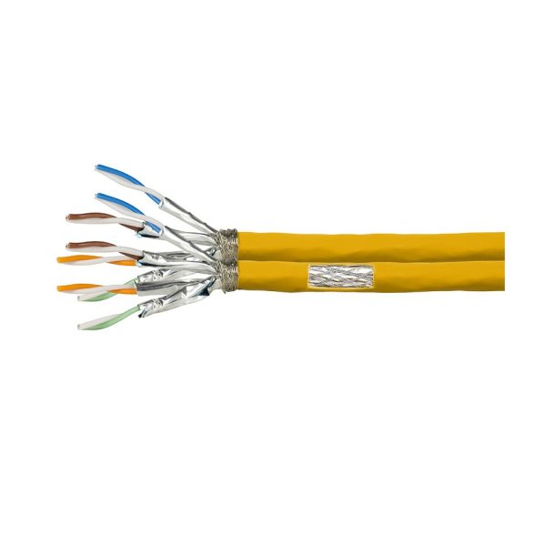 LogiLink Cat.7A 1200MHz Installation Cable AWG 23 S/FTP, 100m duplex, yellow