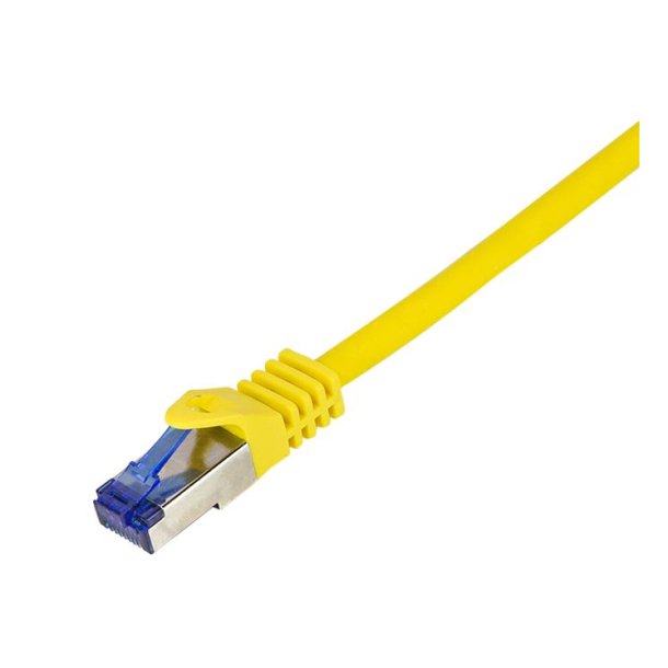 LogiLink Patch cable Ultraflex, Cat.6A, S/FTP, yellow, 0.5 m