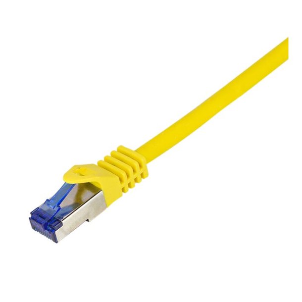 LogiLink Patch cable Ultraflex, Cat.6A, S/FTP, yellow, 1 m