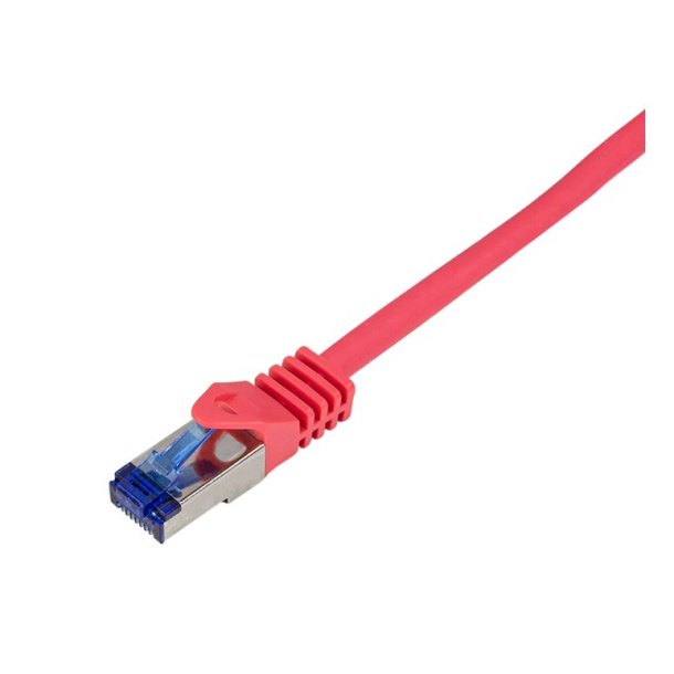 LogiLink Patch cable Ultraflex, Cat.6A, S/FTP, red, 0.5 m