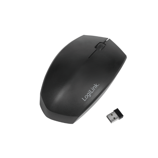 Ergonomic mouse, wireless, 2.4 GHz, 1200 dpi, black