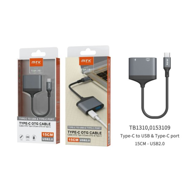 MTK OTG Hub USB-C til USB-C + USB 3.0