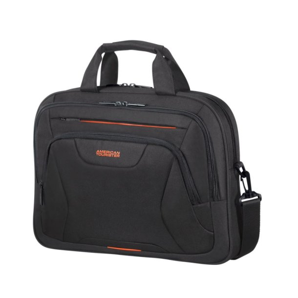 American Tourister 88532-1070 AT Work shoulder bag 15.6 inch, Black/orange