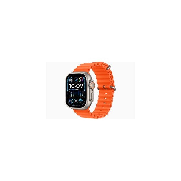 Apple Watch Ultra 2 GPS + Cellular 49mm - Titanium Case with Orange Ocean Band