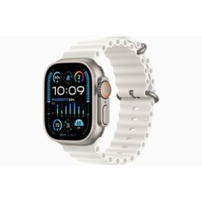 Apple Watch Ultra 2 GPS + Cellular 49mm - Titanium Case with White Ocean Band