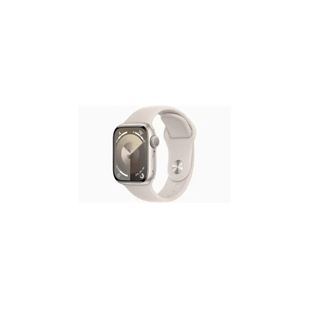 Apple Watch Series 9 GPS 41mm - Starlight Aluminium Case with Starlight Sport Band - M/L