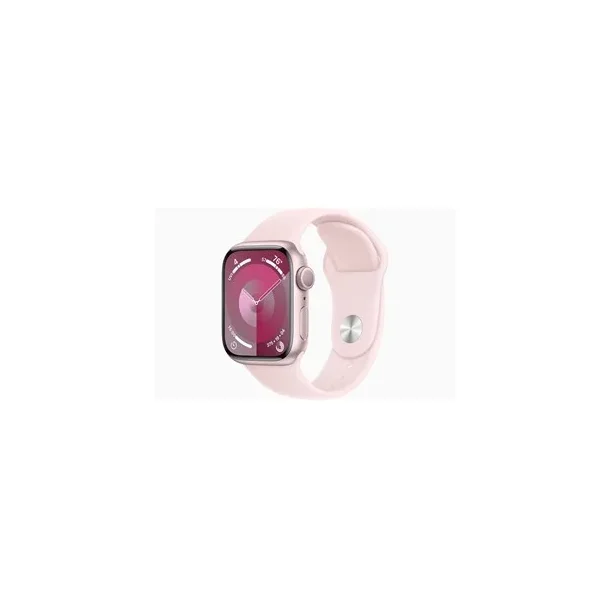 Apple Watch Series 9 GPS 41mm - Pink Aluminium Case with Light Pink Sport Band - S/M