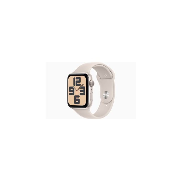 Apple Watch SE (2023) GPS 44mm - Starlight Aluminium Case with Starlight Sport Band - S/M