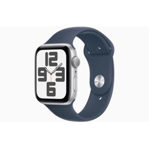 Apple Watch SE (2023) GPS 40mm - Silver Aluminium Case with Storm Blue Sport Band - M/L