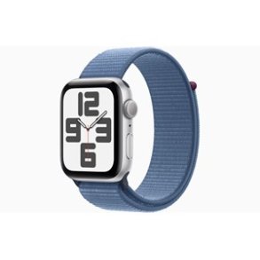 Apple Watch SE (2023) GPS 44mm - Silver Aluminium Case with Winter Blue Sport Loop