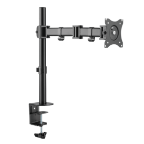Monitor desk mount, tilt -45°/+45°, swivel 180°, level adjus
