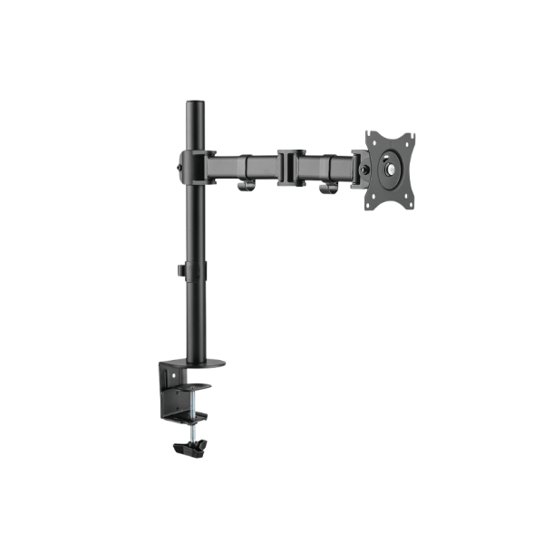 Monitor desk mount, tilt -45°/+45°, swivel 180°, level adjus