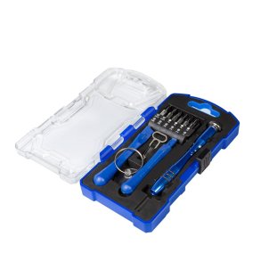 LogiLink Screwdriver set with attachable bits and accessory, 17 pieces