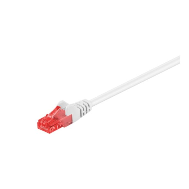 Goobay CAT 6 patch cable, U/UTP, white - 3 meter - hvid