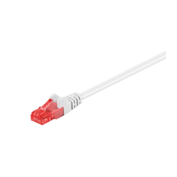 Goobay CAT 6 patch cable, U/UTP, white - 5 meter - hvid