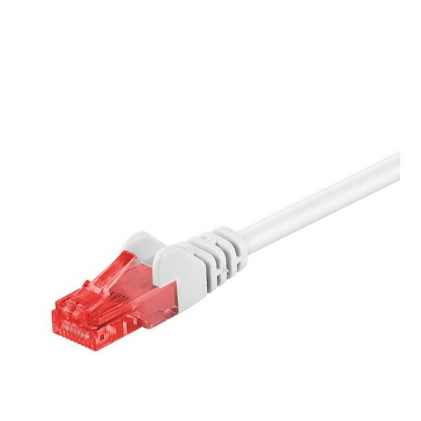 Goobay CAT 6 patch cable, U/UTP, white - 20 meter - hvid