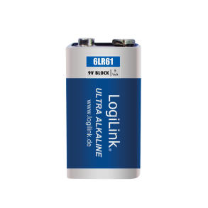 Ultra Power 6LR61 Alkaline batteries, block, 9V