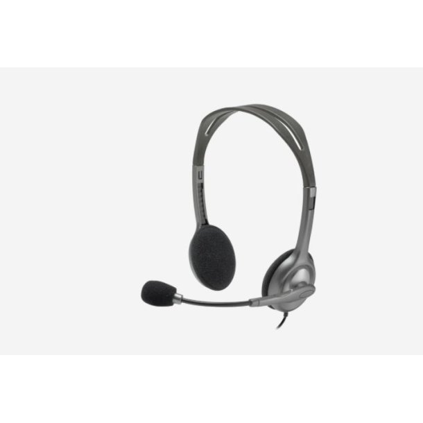 Logitech H110 Headset med Mini Jack x 2 tilslutning og mikrofon