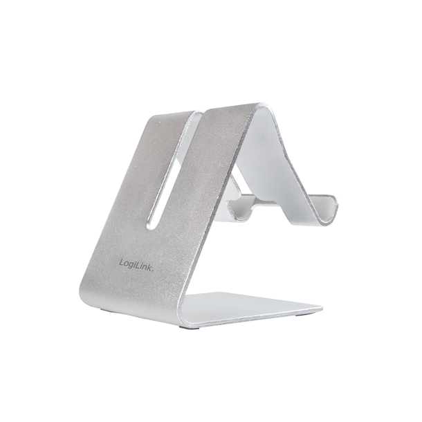 Smartphone and tablet stand, aluminum