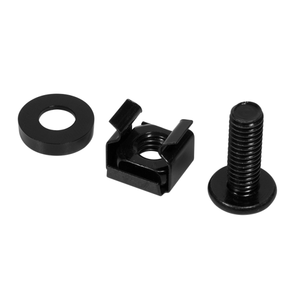 M6 mounting set, 20 pcs, black