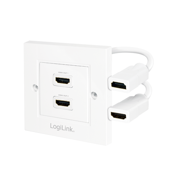 HDMI wall plate with 1x HDMI female