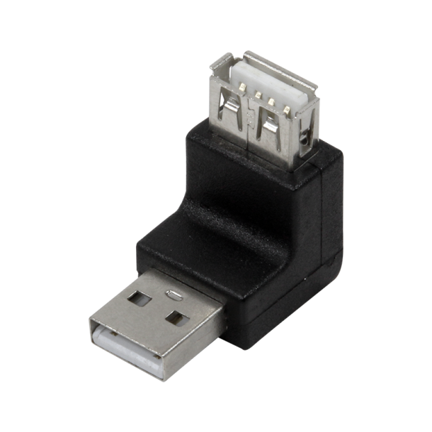 Adapter USB 2.0-A male to USB 2.0-A female, 270 degree