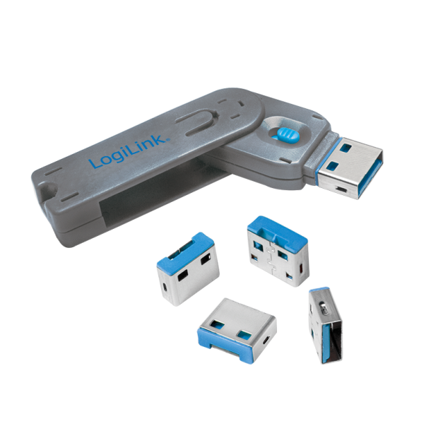 USB port blocker (1x key and 4x locks)