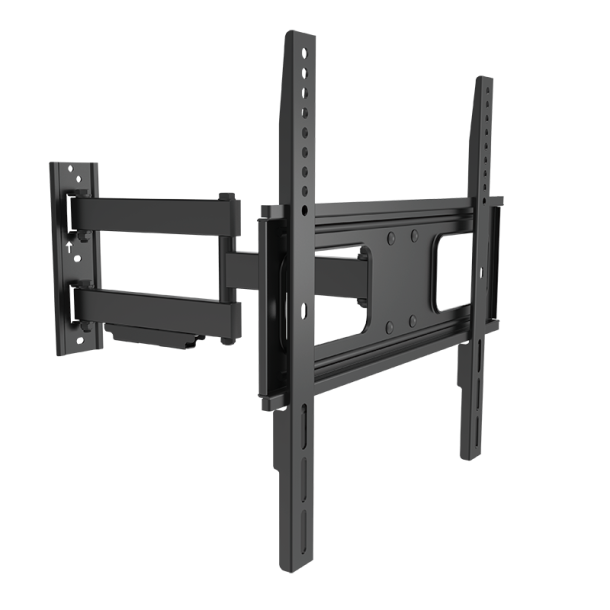 TV wall mount, tilt -20°/+10°, swivel -90°/90°, level adjust